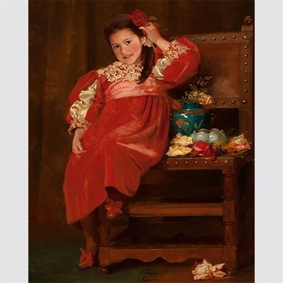 Personalized Masterpiece As Rosy as a Pippin by Harriet Sutcliffe from Photo,by myDaVinci - myDaVinci